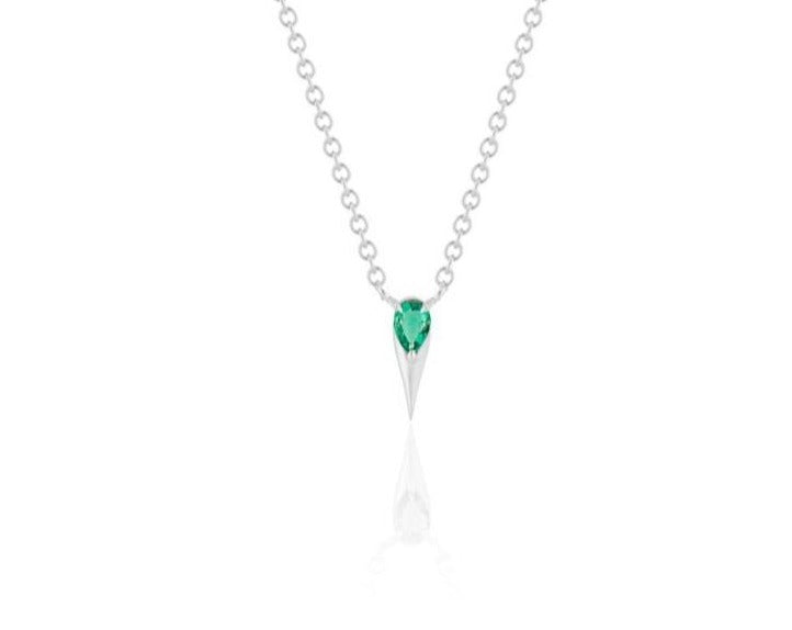 Unique emerald deals necklace