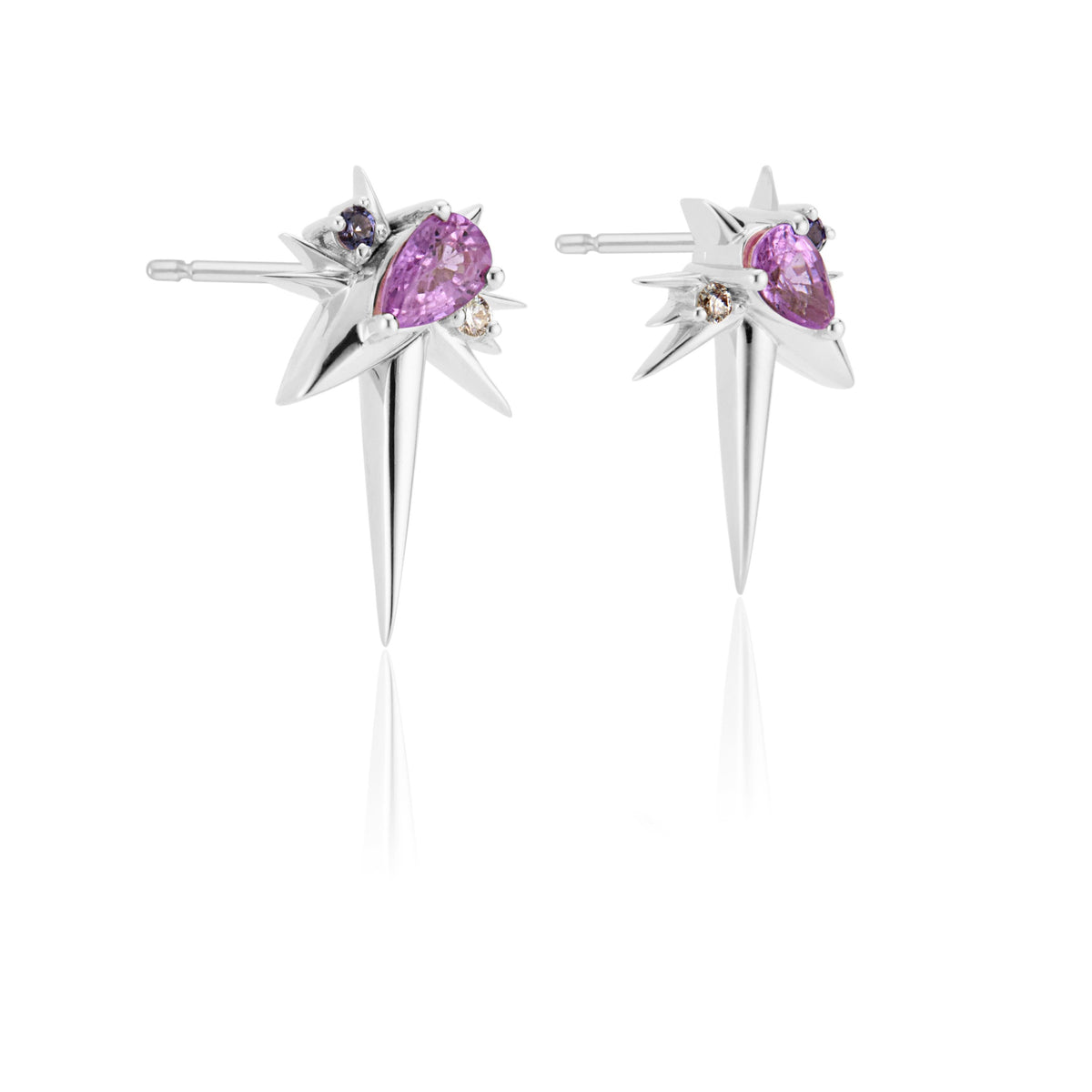 Pink sapphire store earrings tiffany